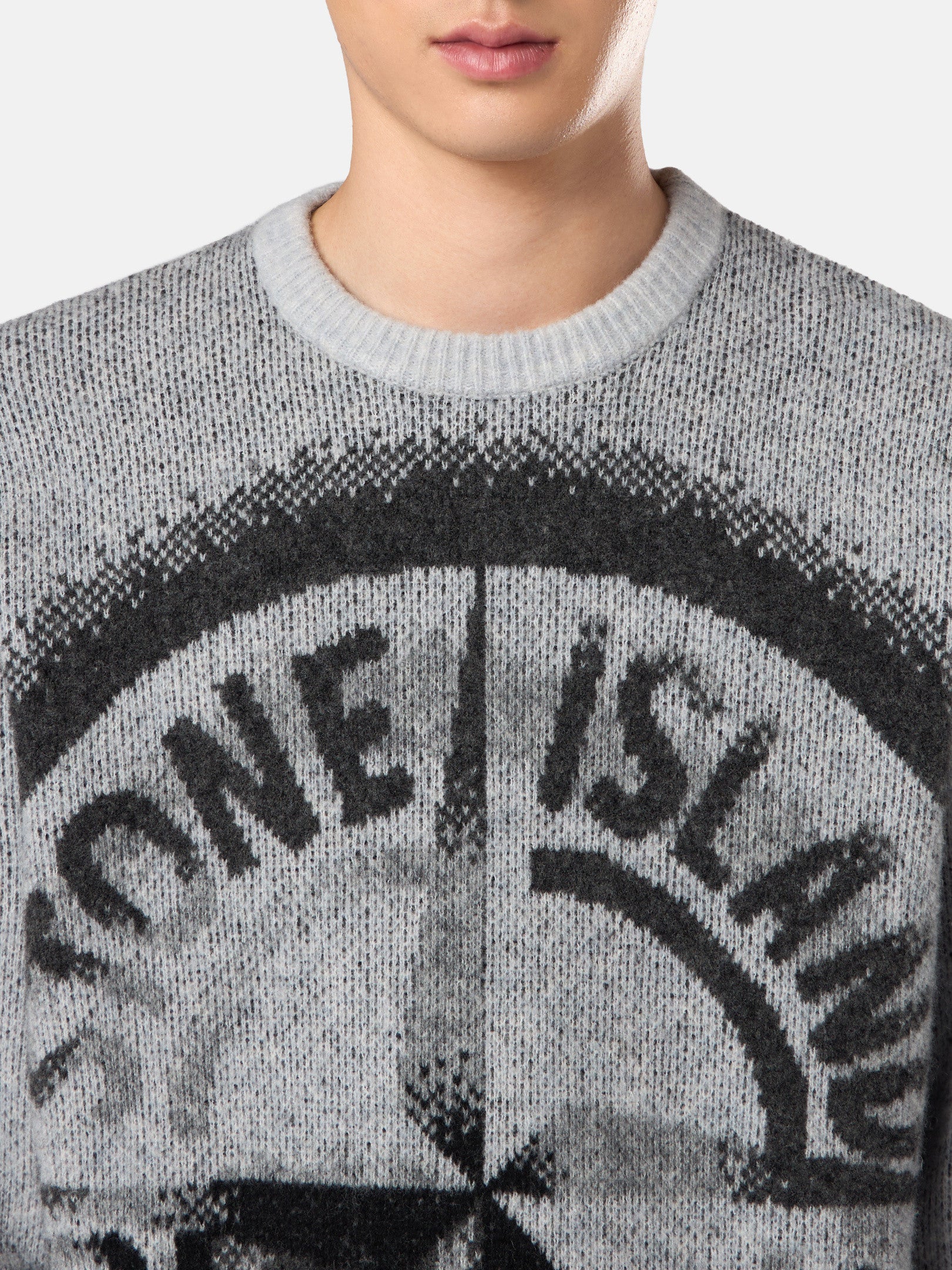 522D1 GAUZED EFFECT WOOL BLEND