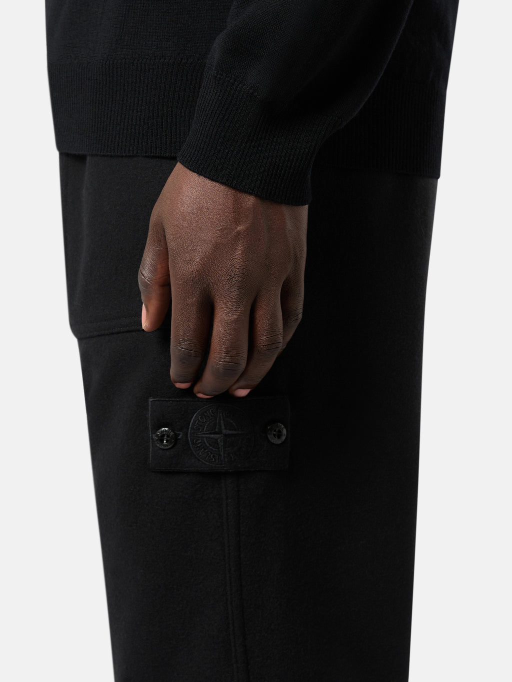 331F4 WOOL NYLON FLANNEL_STONE ISLAND GHOST