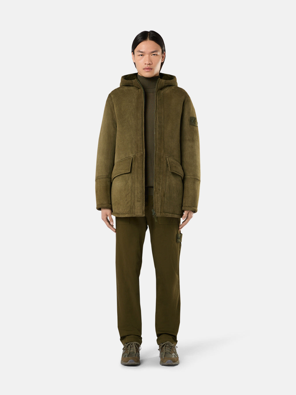 002F9 SUEDE SHEEPSKIN_STONE ISLAND GHOST