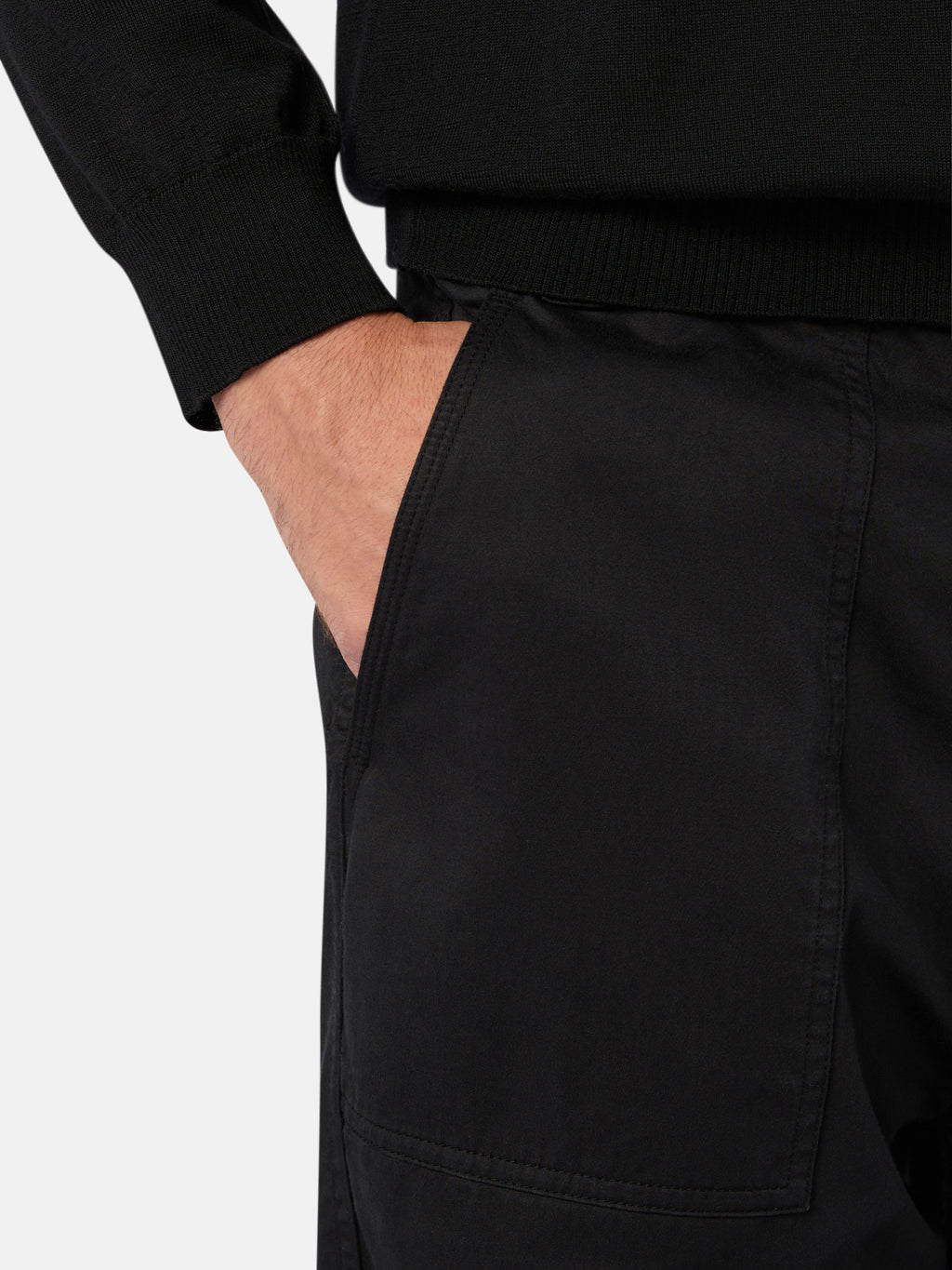 337F6 STRETCH COTTON WOOL SATIN_STONE ISLAND GHOST