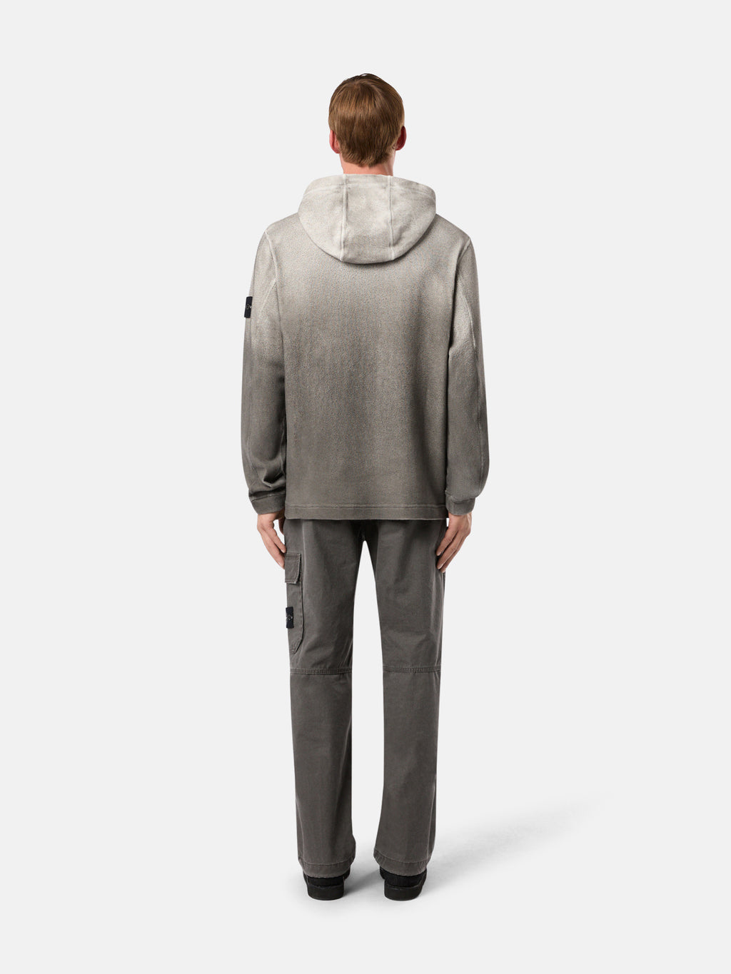 656T3 RECYCLED AND ORGANIC COTTON JERSEY, OXIDE SPRAY