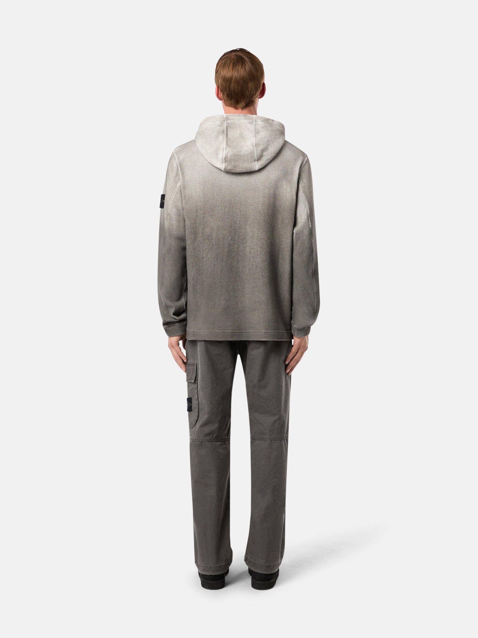 656T3 RECYCLED AND ORGANIC COTTON JERSEY, OXIDE SPRAY