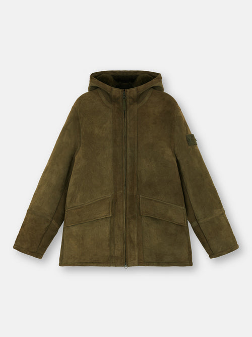 002F9 SUEDE SHEEPSKIN_STONE ISLAND GHOST