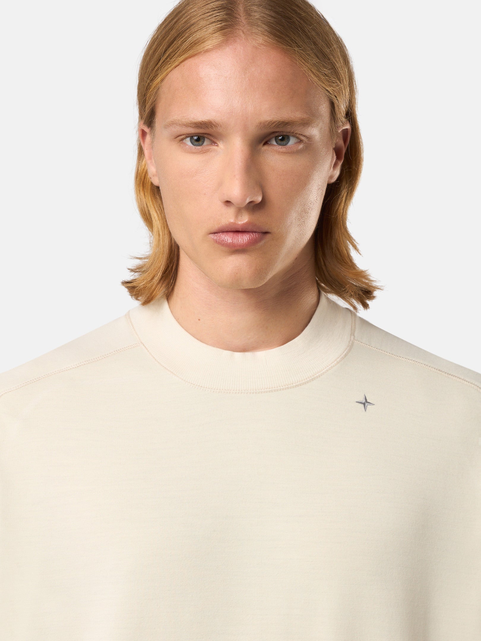 623G5 LIGHT STRETCH WOOL COTTON FLEECE_STONE ISLAND STELLINA