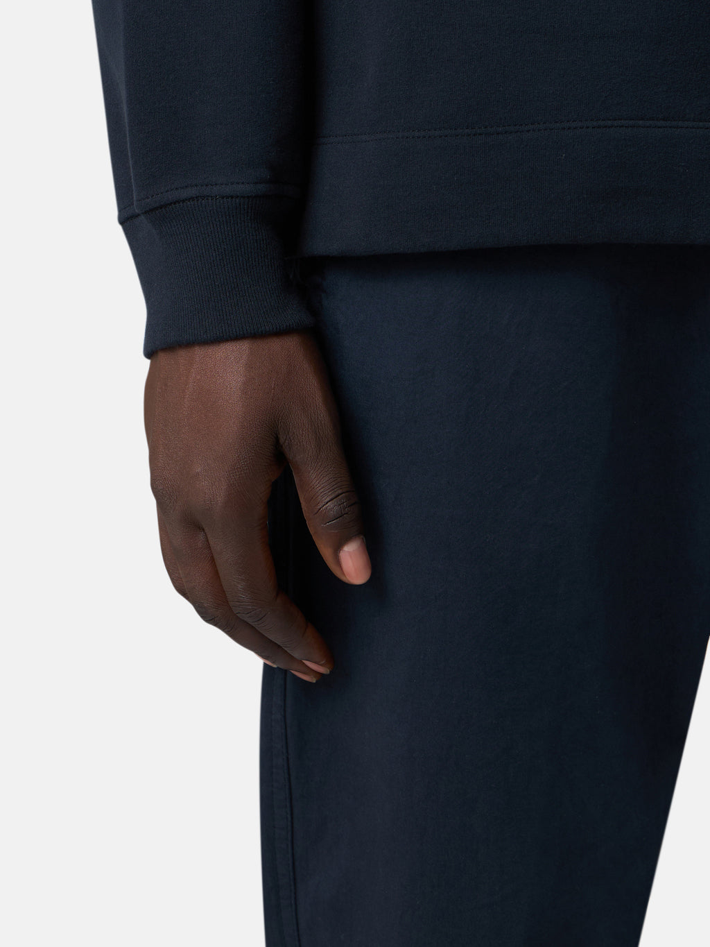 649F7 STRETCH ORGANIC COTTON FLEECE_STONE ISLAND GHOST