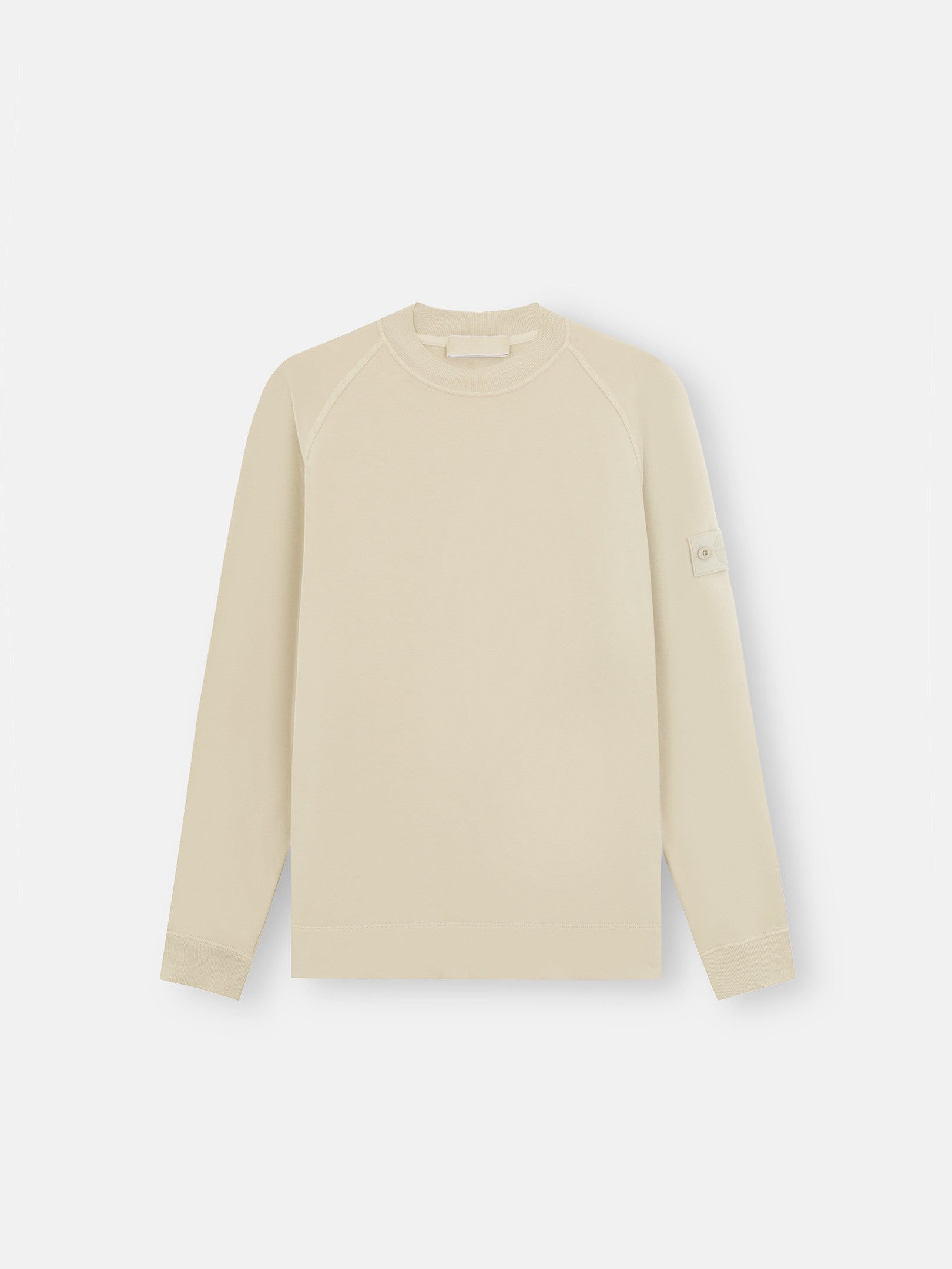 629F7 STRETCH ORGANIC COTTON FLEECE_STONE ISLAND GHOST