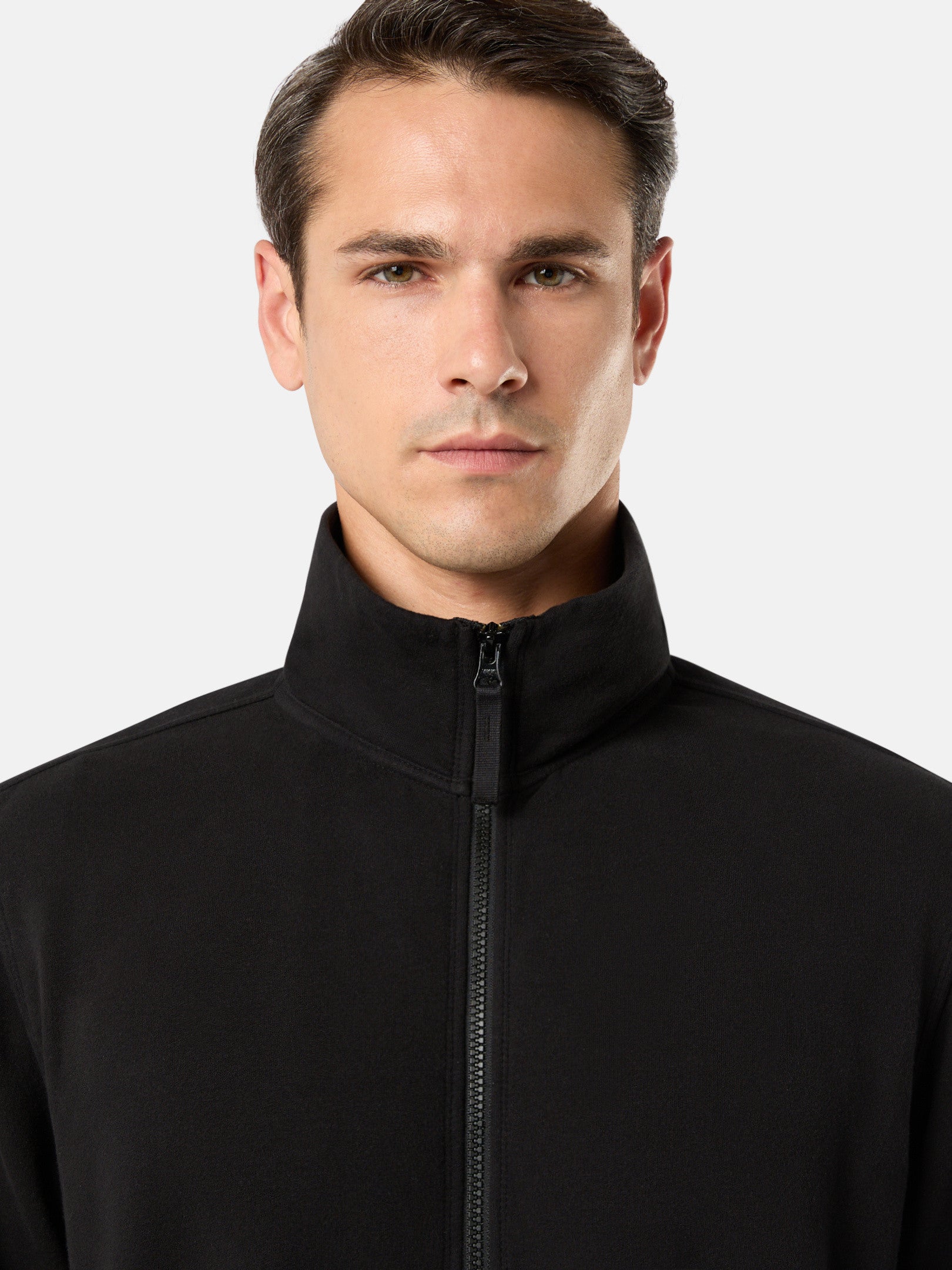 628F7 STRETCH ORGANIC COTTON FLEECE_STONE ISLAND GHOST