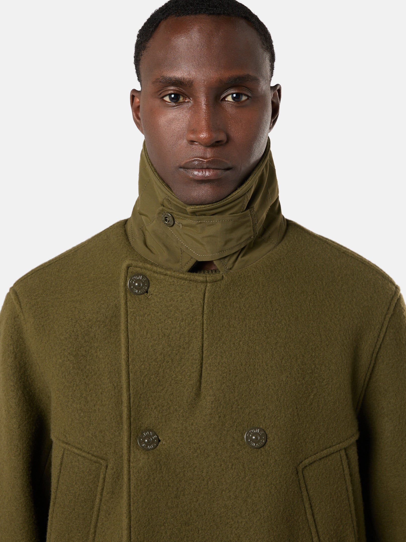 441F5 HEAVY MELTON_STONE ISLAND GHOST