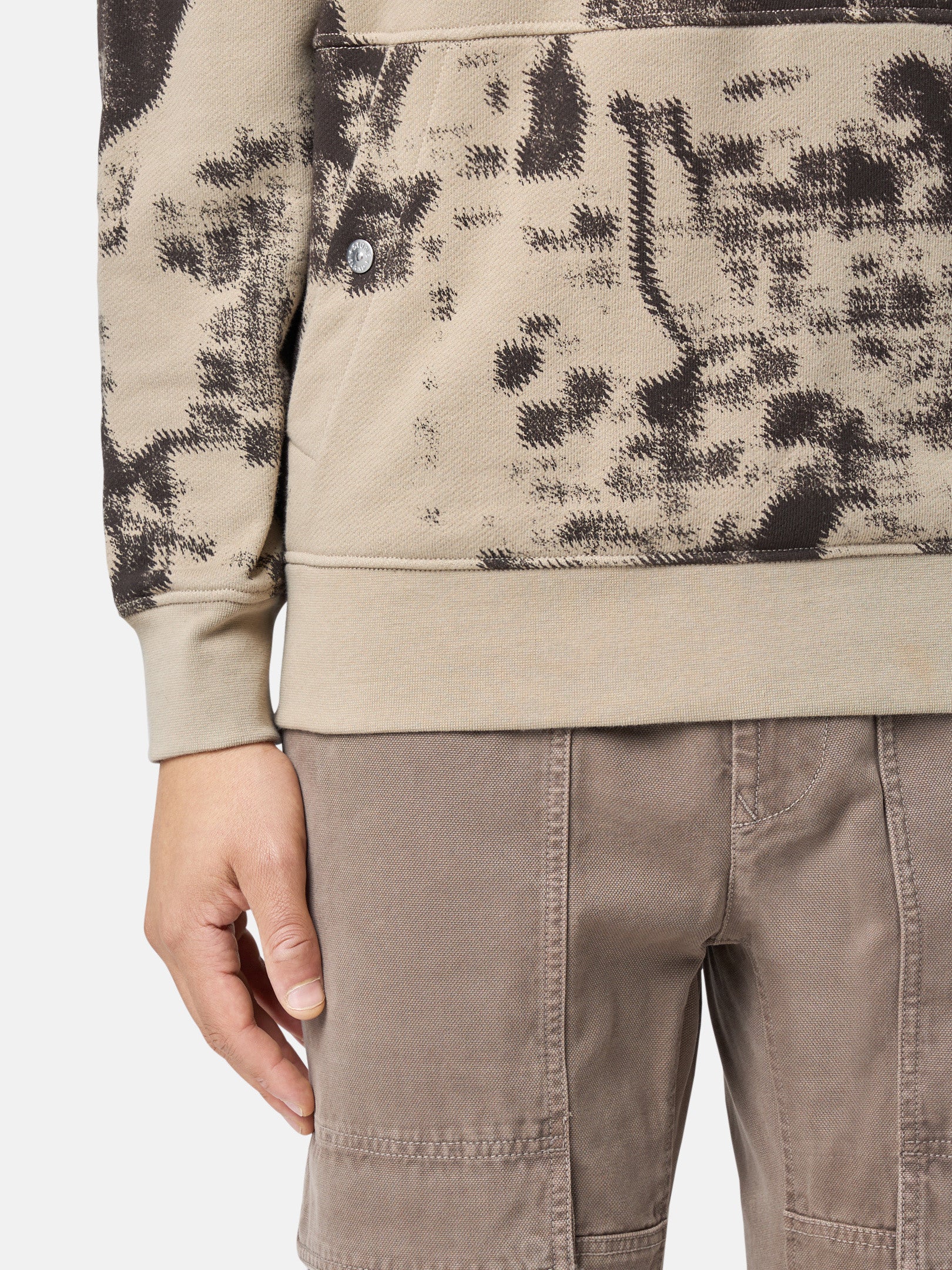 660E3 CAMOUFLAGE ORGANIC COTTON DIAGONAL FLEECE