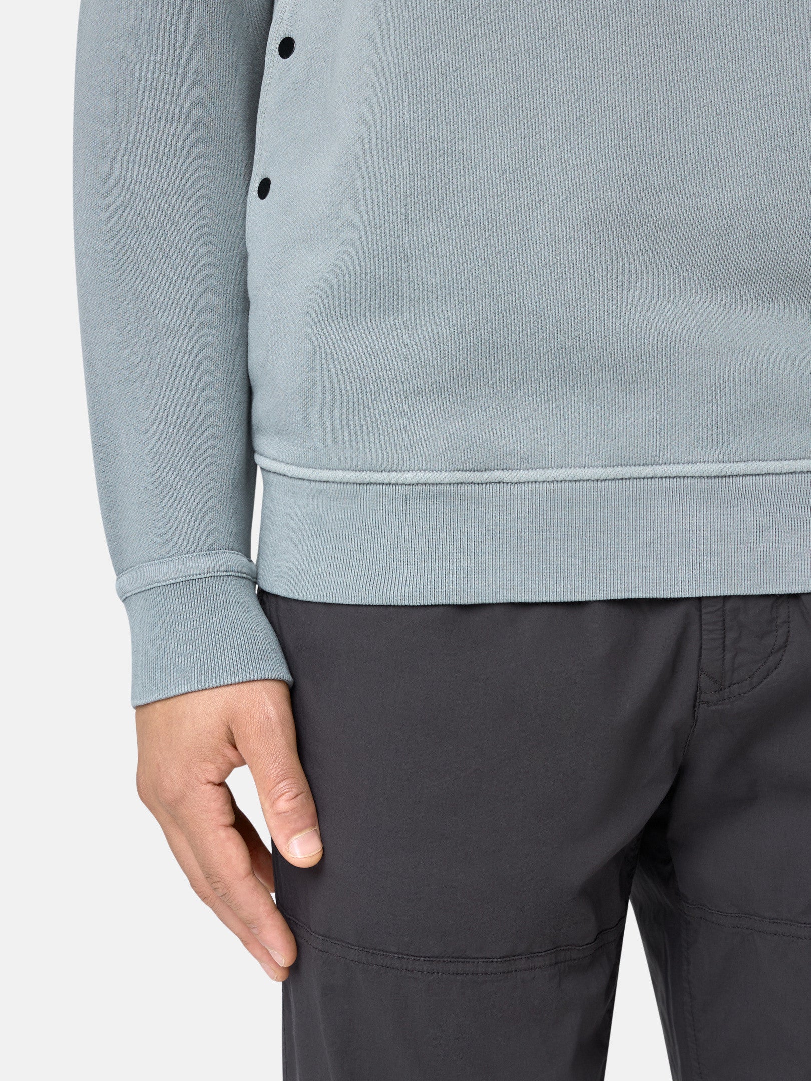 61241 ORGANIC COTTON DIAGONAL FLEECE 'OLD' EFFECT