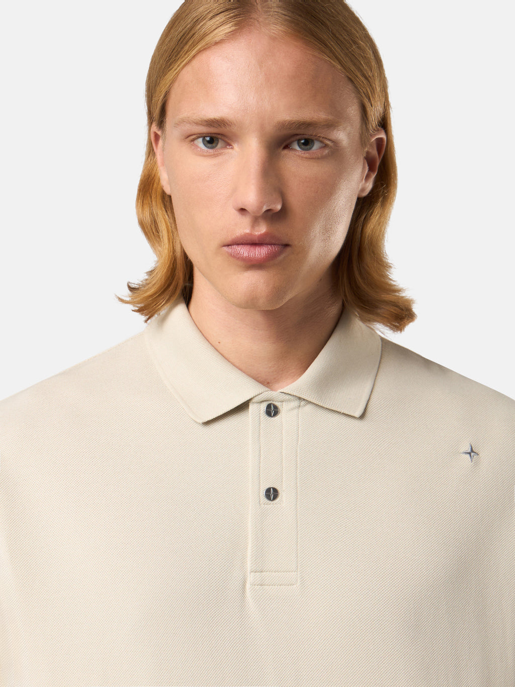 203G4 50/2 ORGANIC COTTON PIQUÉ_STONE ISLAND STELLINA