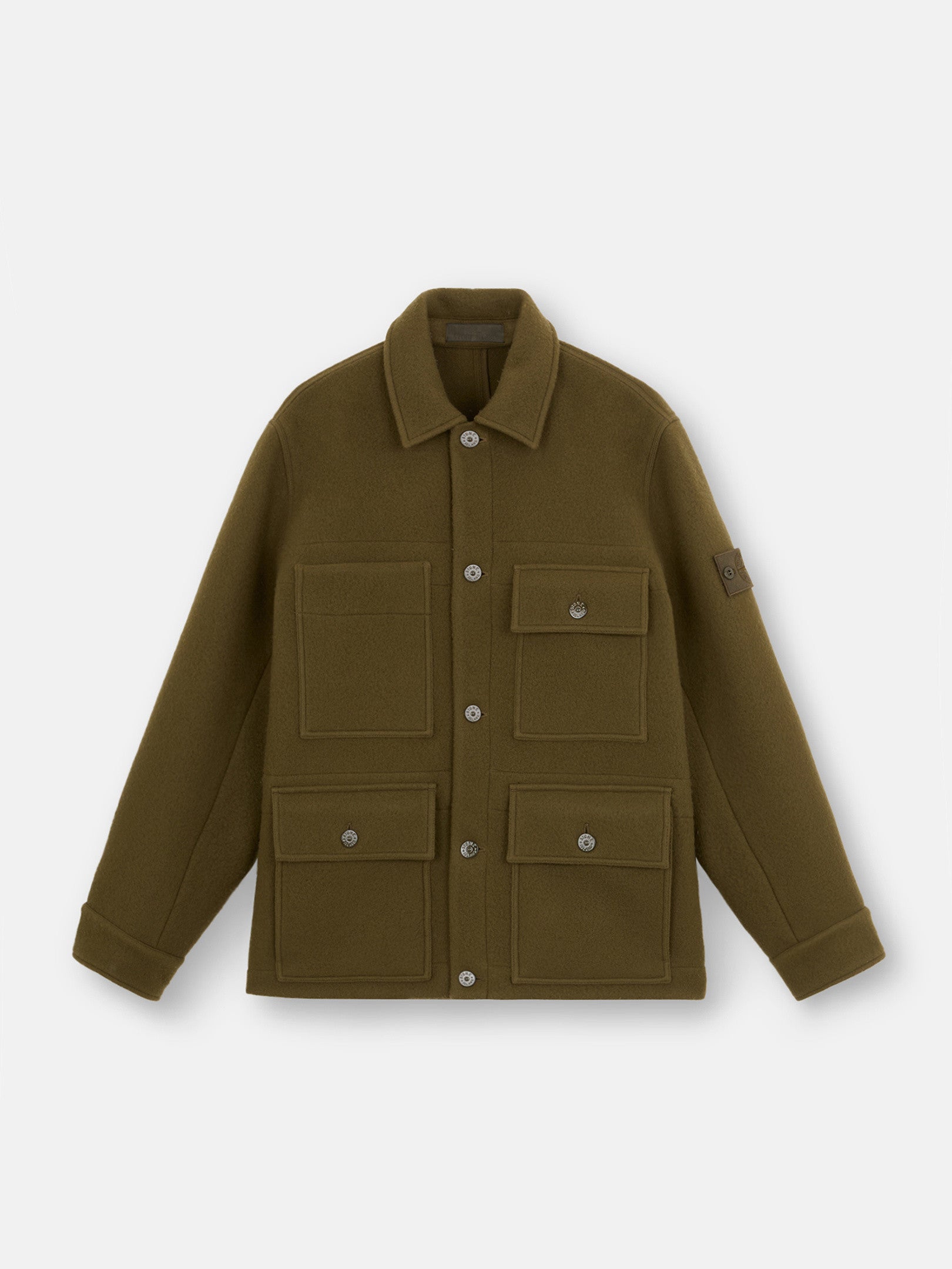 455F5 HEAVY MELTON_STONE ISLAND GHOST