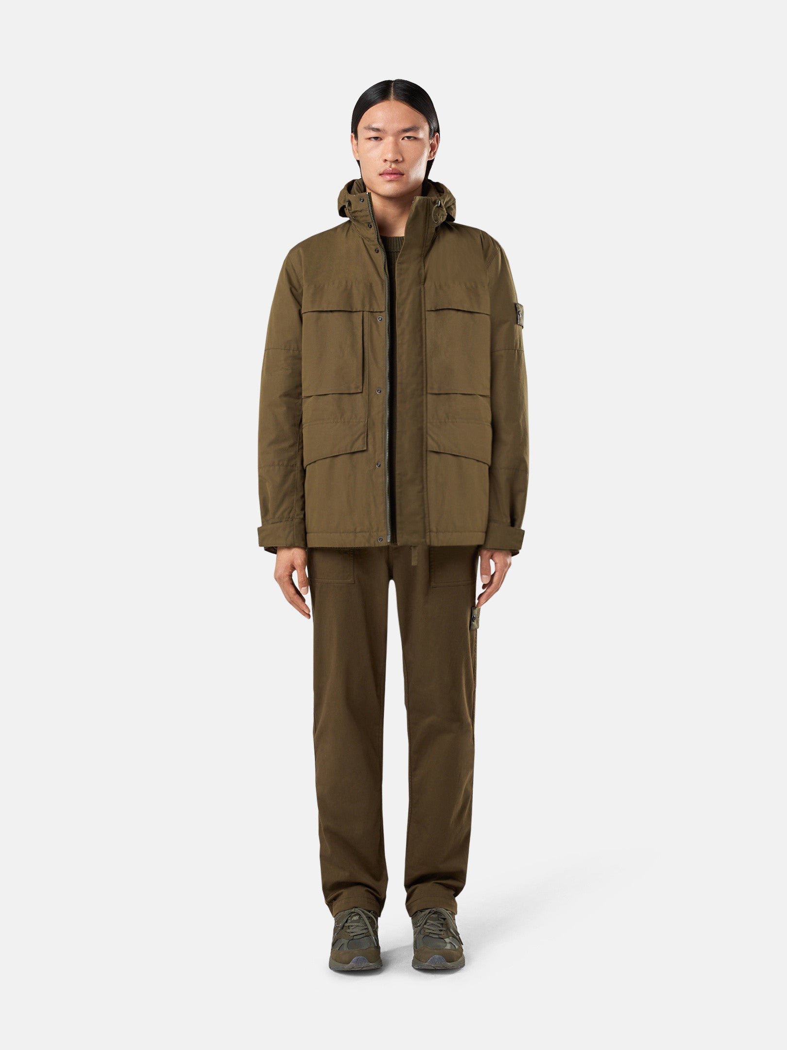 452F1 WEATHERPROOF COTTON CANVAS_STONE ISLAND GHOST