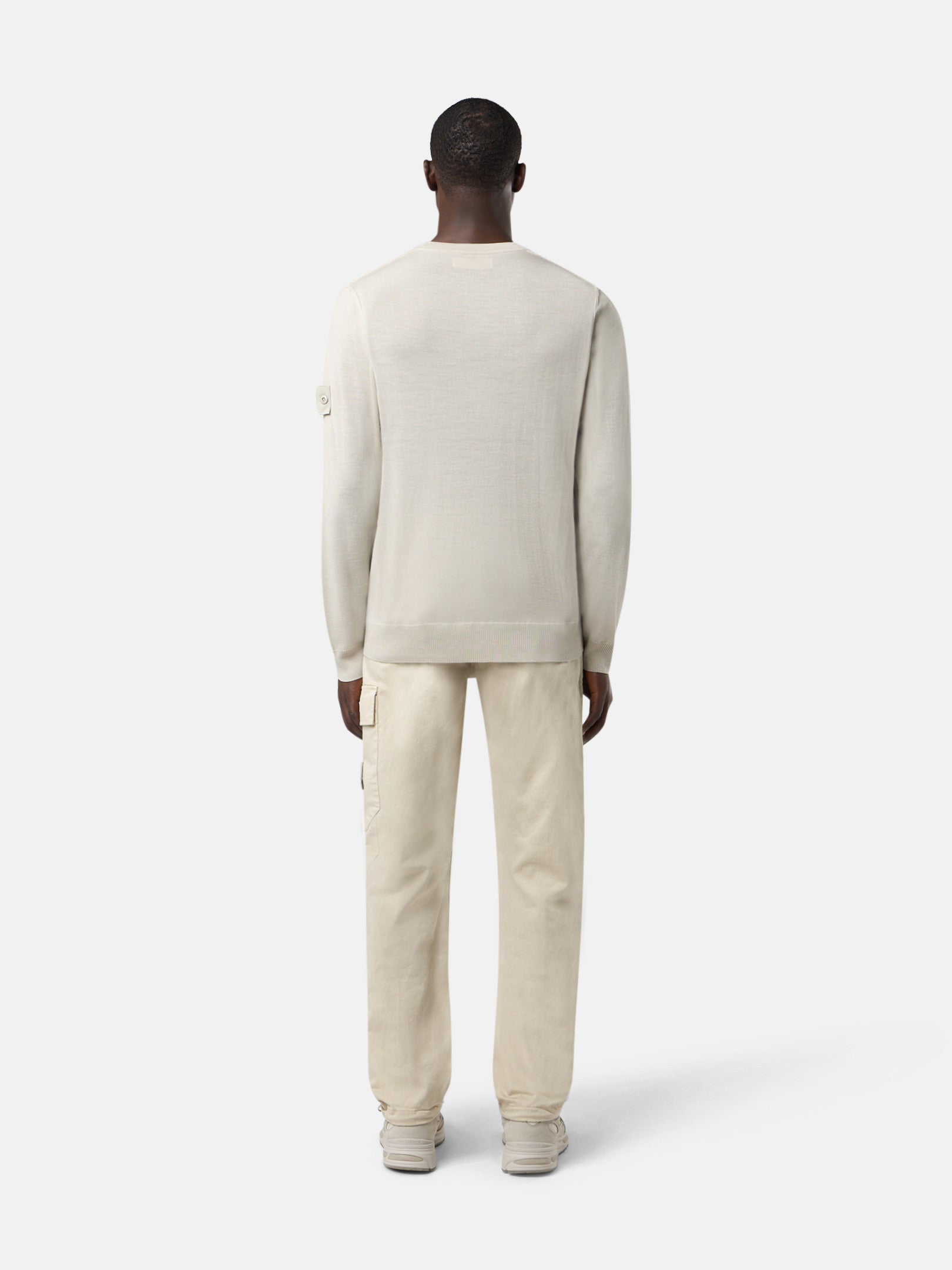 566FC LIGHT PURE RWS WOOL_STONE ISLAND GHOST