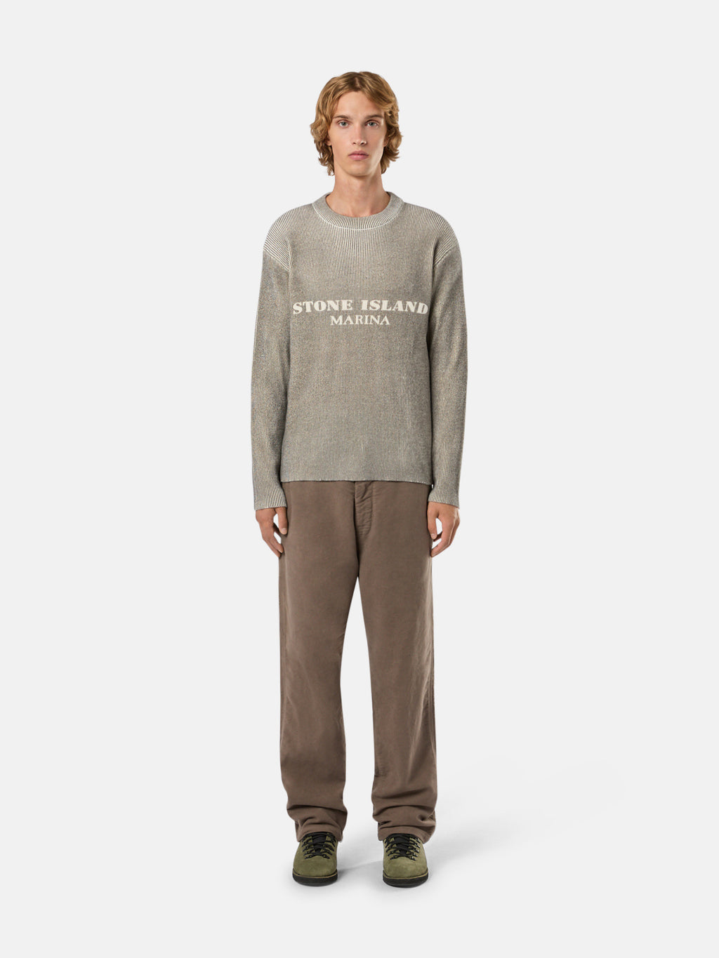 542XB PRINTED WOOL BLEND_STONE ISLAND MARINA