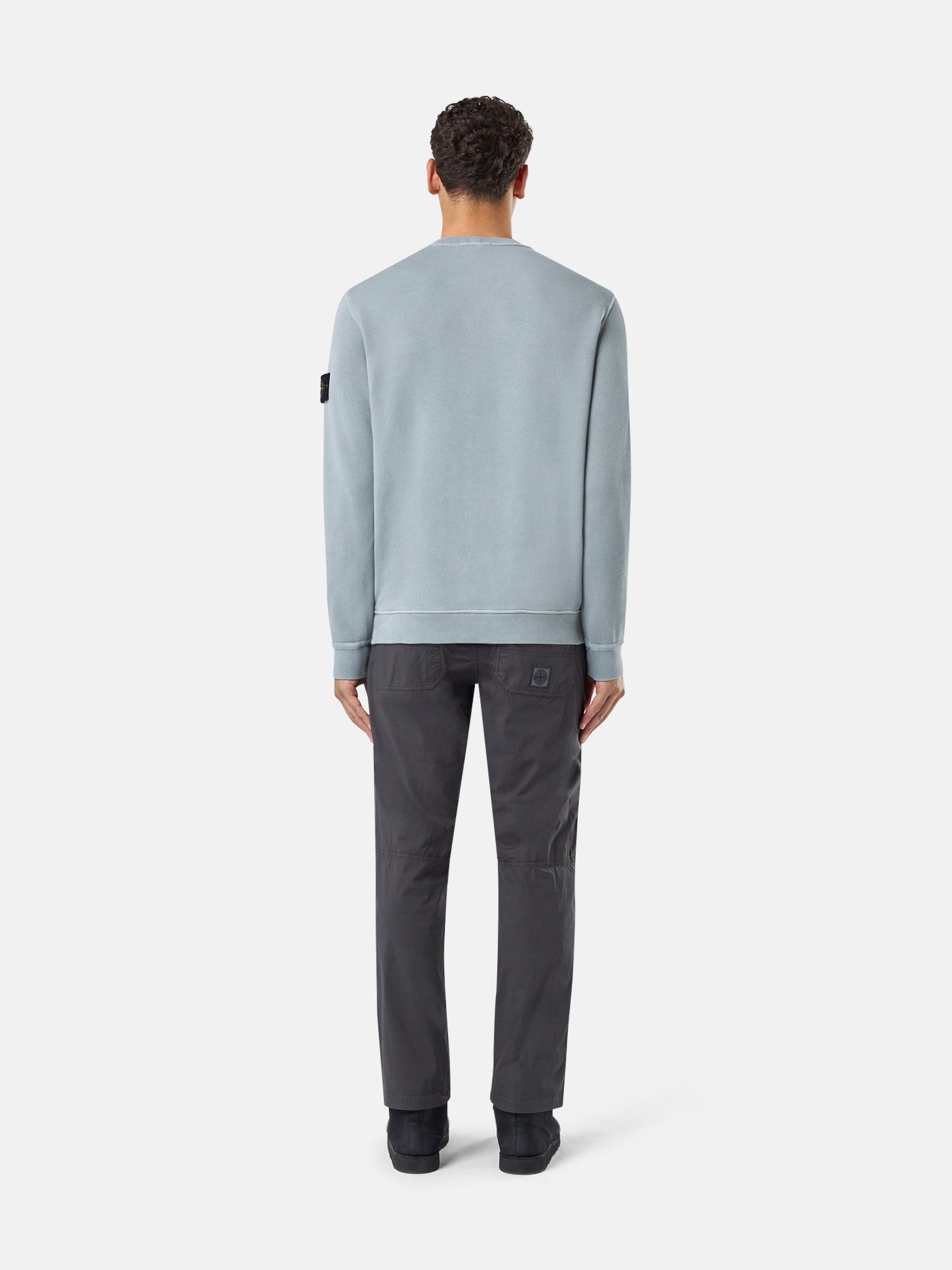 61241 ORGANIC COTTON DIAGONAL FLEECE 'OLD' EFFECT