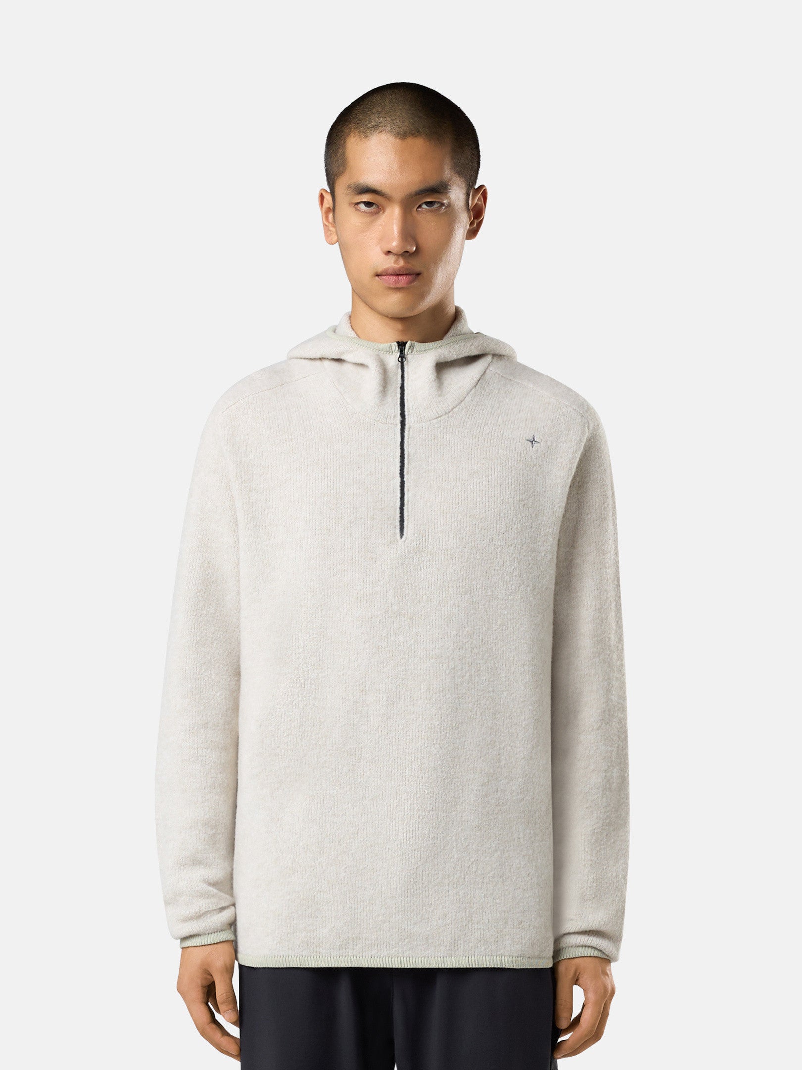 569GA GAUZED EFFECT WOOL BLEND_STONE ISLAND STELLINA