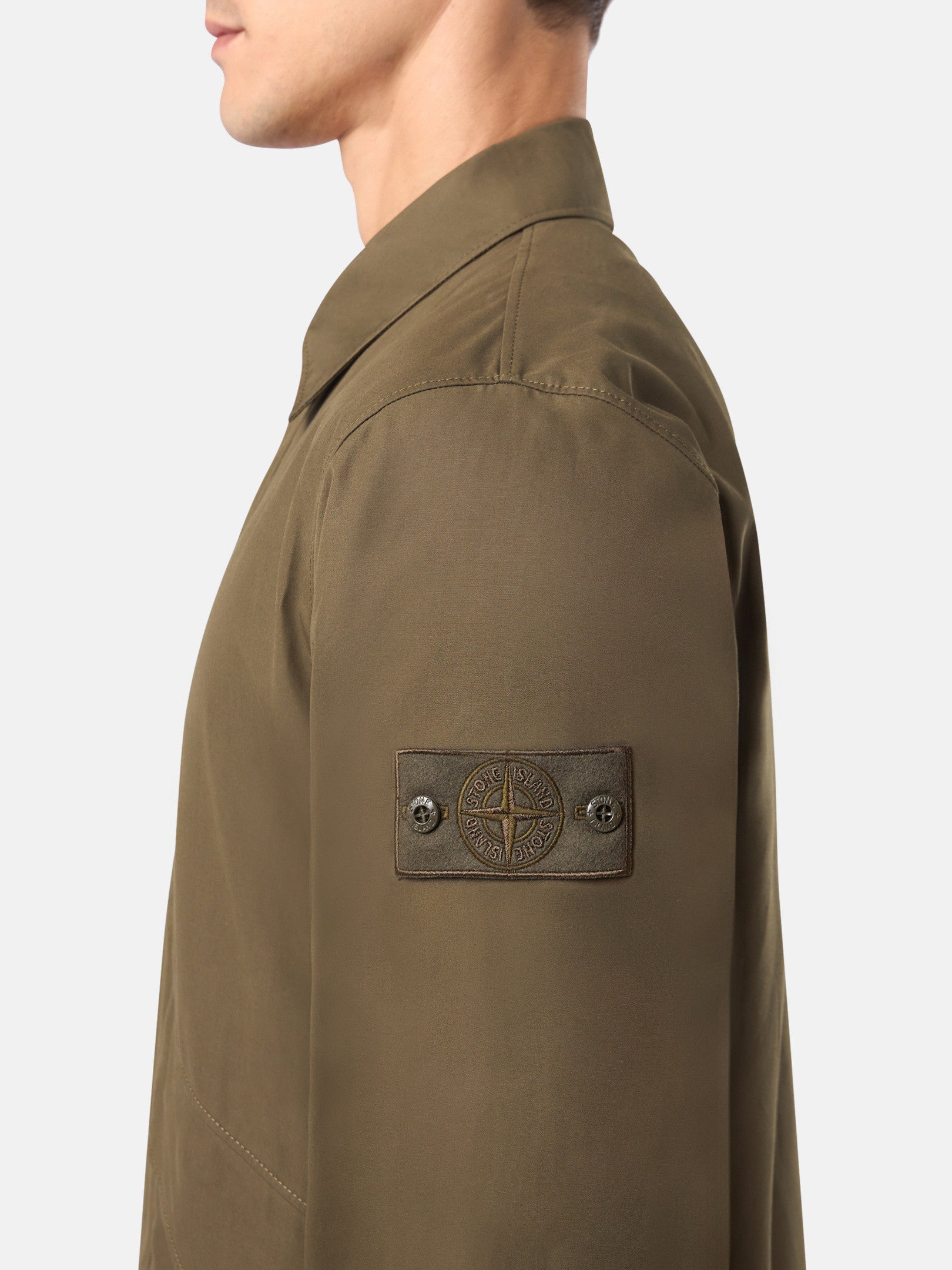 107F1 WEATHERPROOF COTTON CANVAS_STONE ISLAND GHOST