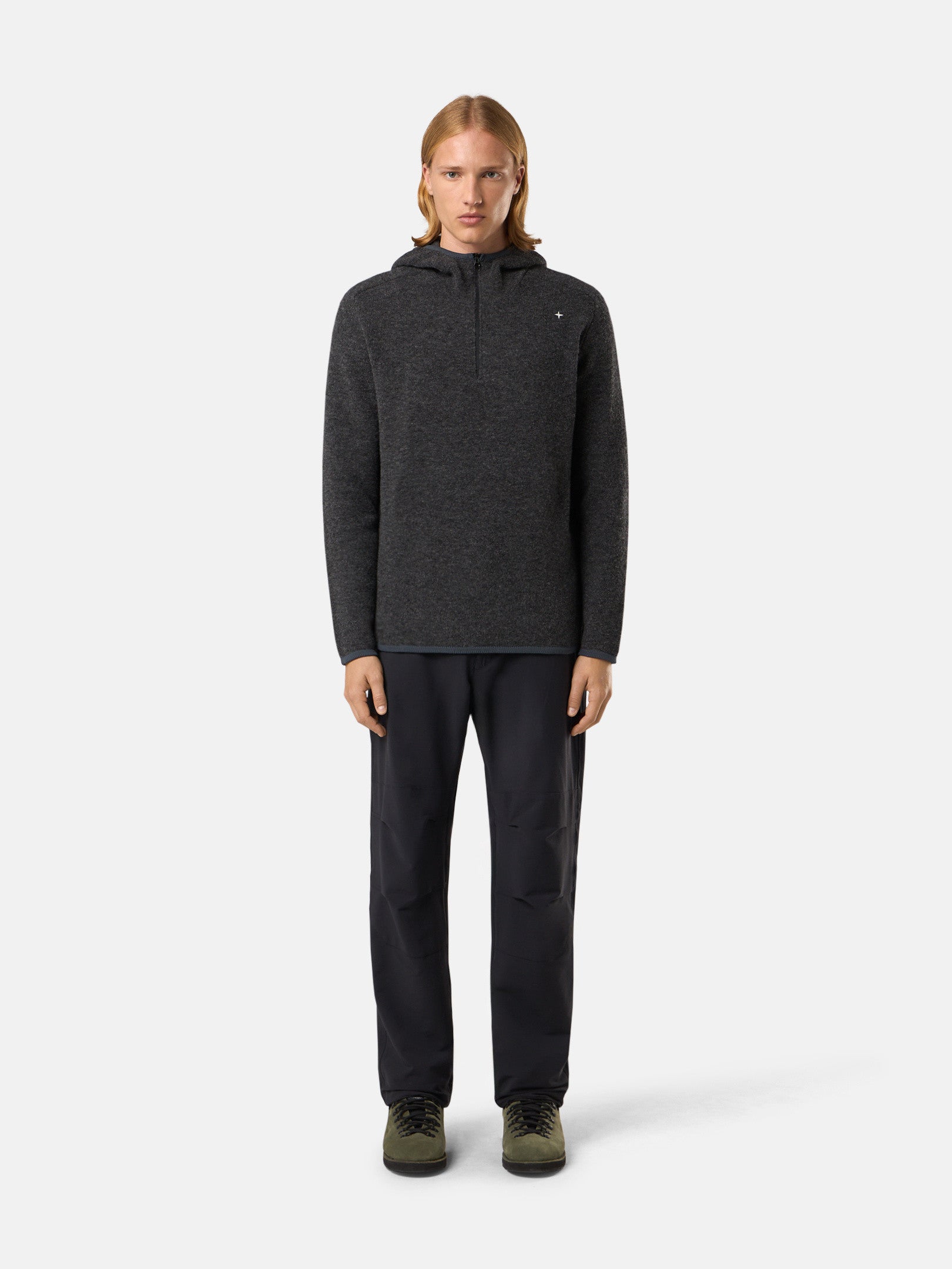 569GA GAUZED EFFECT WOOL BLEND_STONE ISLAND STELLINA