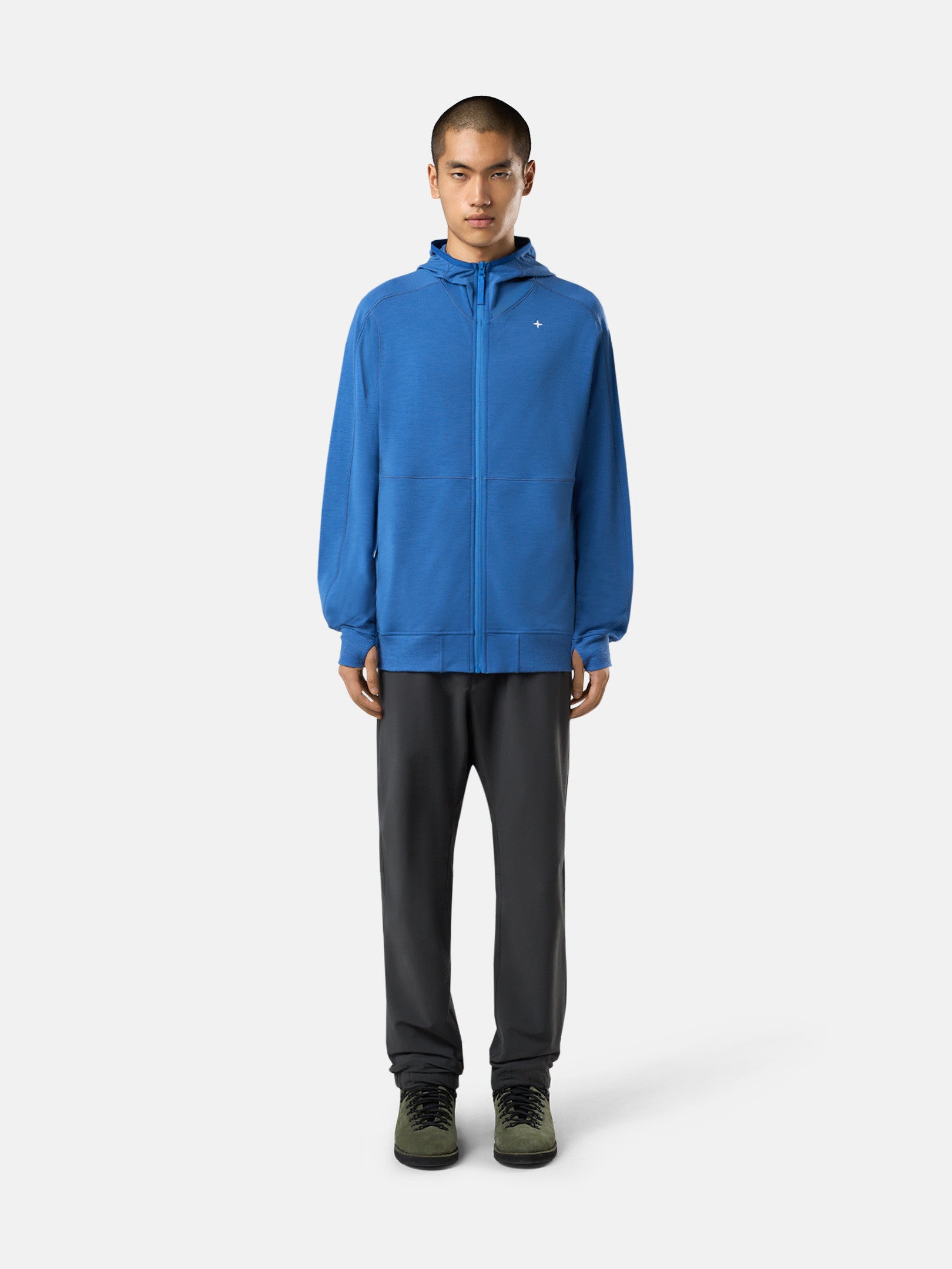 622G5 LIGHT STRETCH WOOL COTTON FLEECE_STONE ISLAND STELLINA