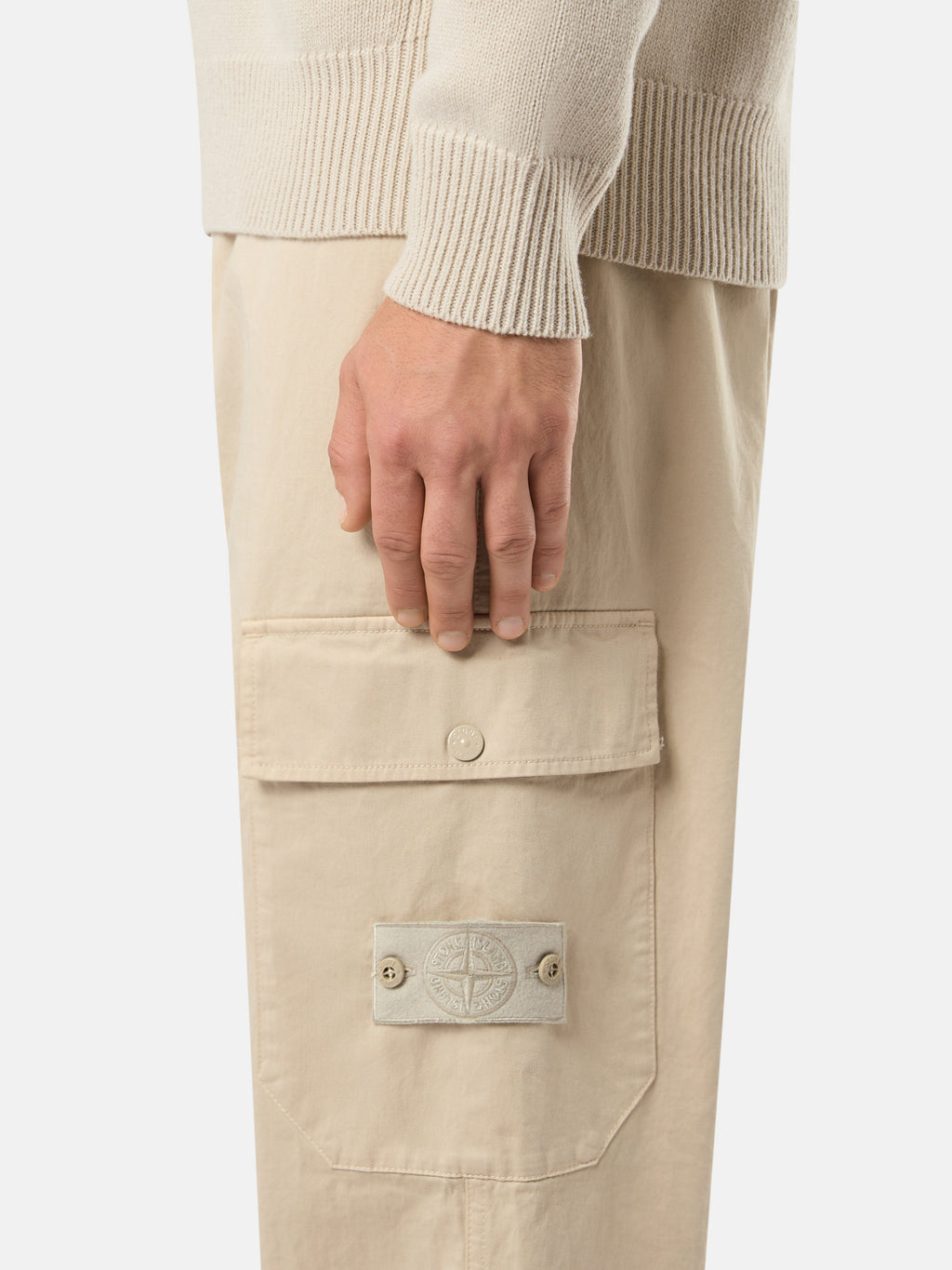 336F6 STRETCH COTTON WOOL SATIN_STONE ISLAND GHOST