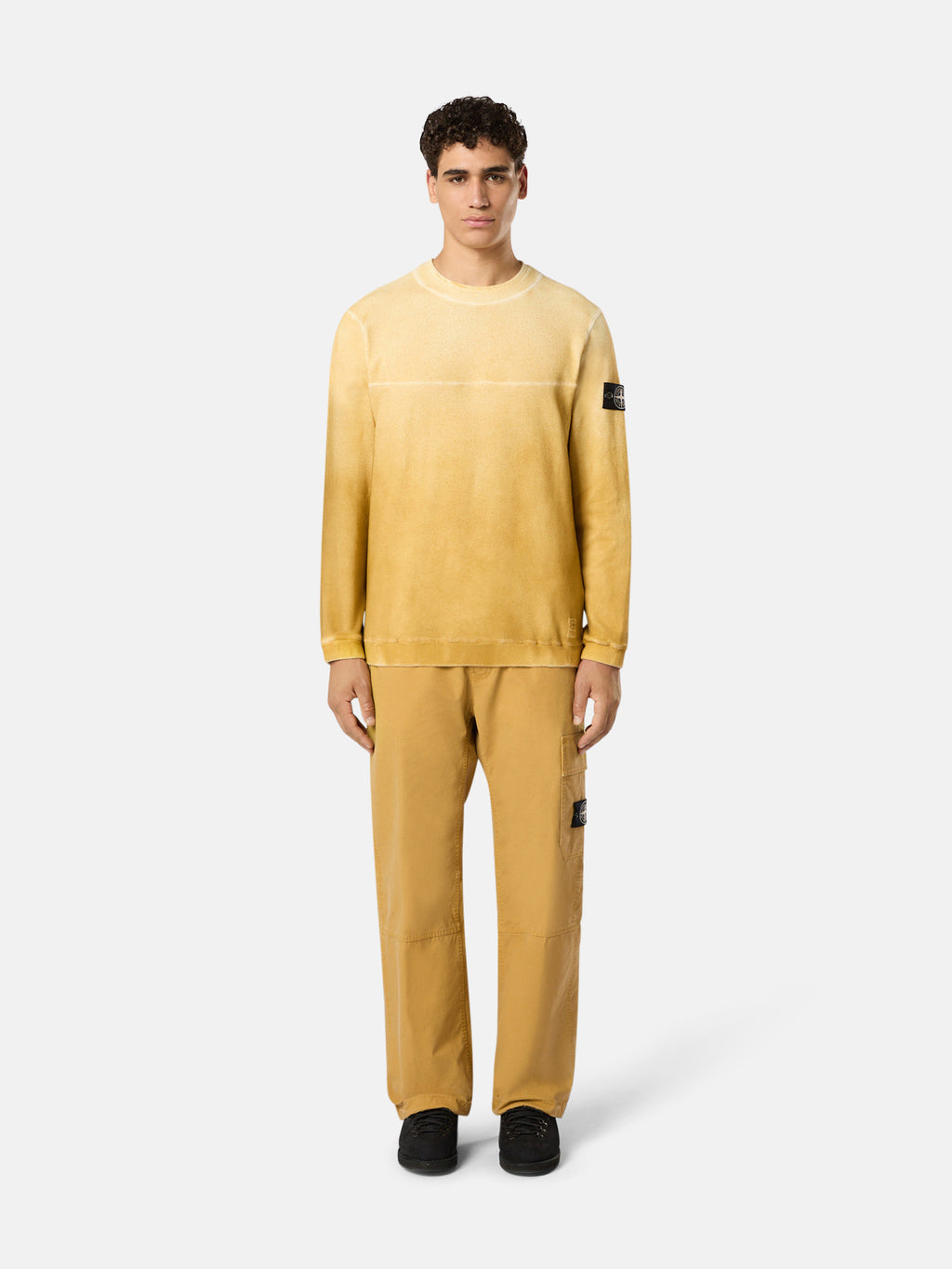 657T3 RECYCLED AND ORGANIC COTTON JERSEY, OXIDE SPRAY
