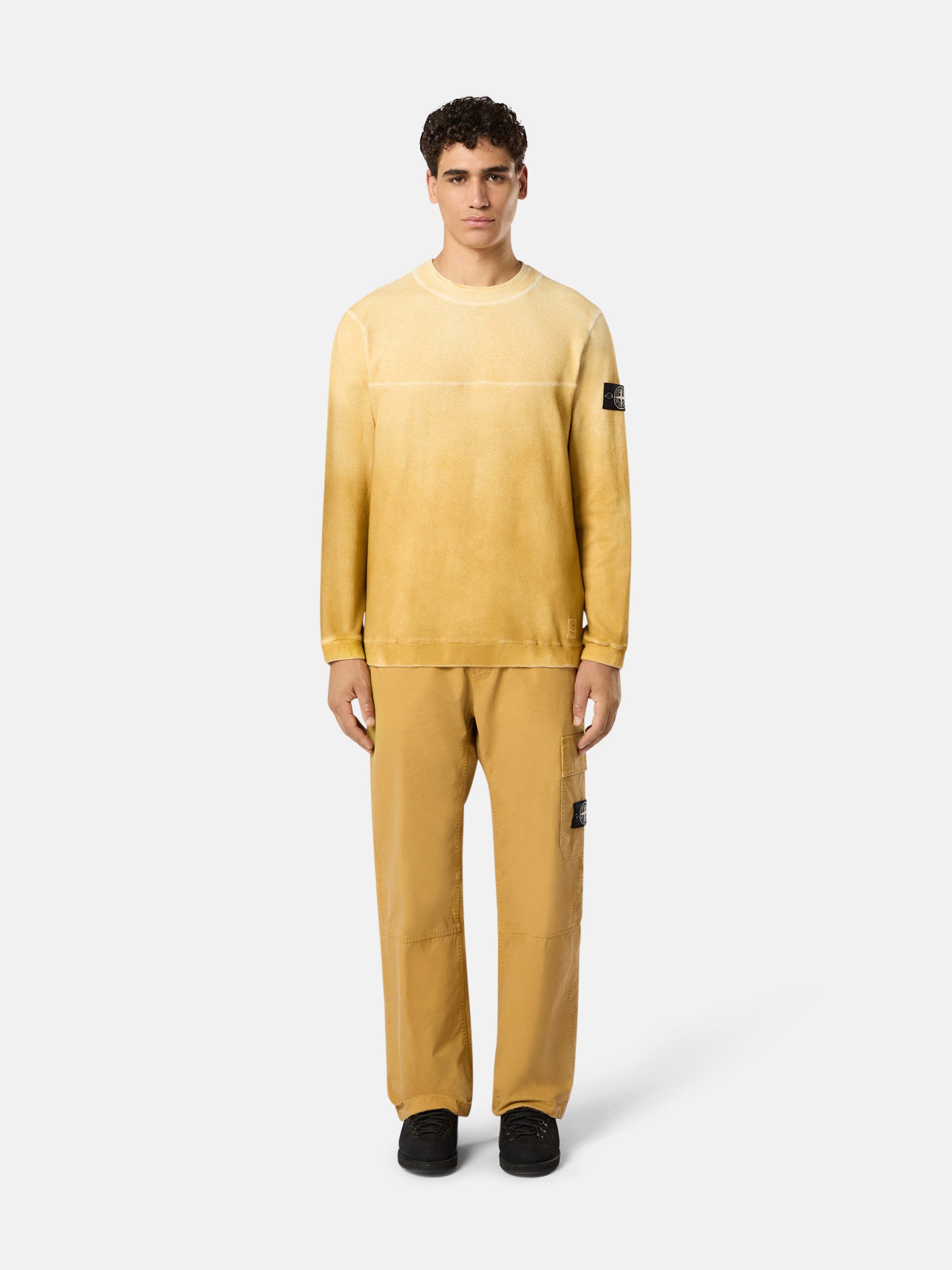 657T3 RECYCLED AND ORGANIC COTTON JERSEY, OXIDE SPRAY