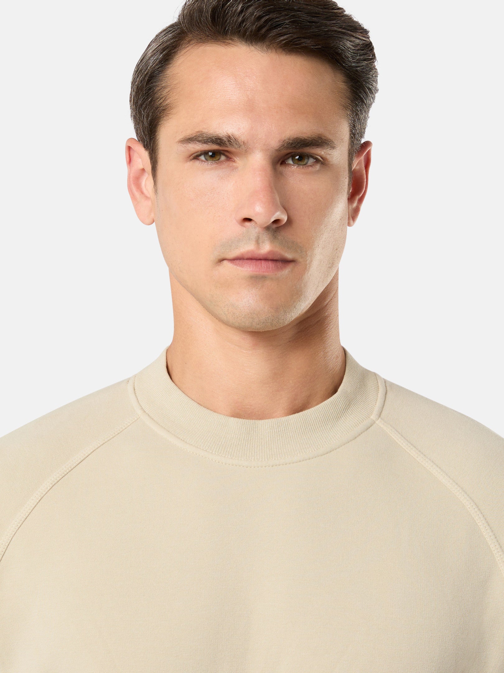 629F7 STRETCH ORGANIC COTTON FLEECE_STONE ISLAND GHOST