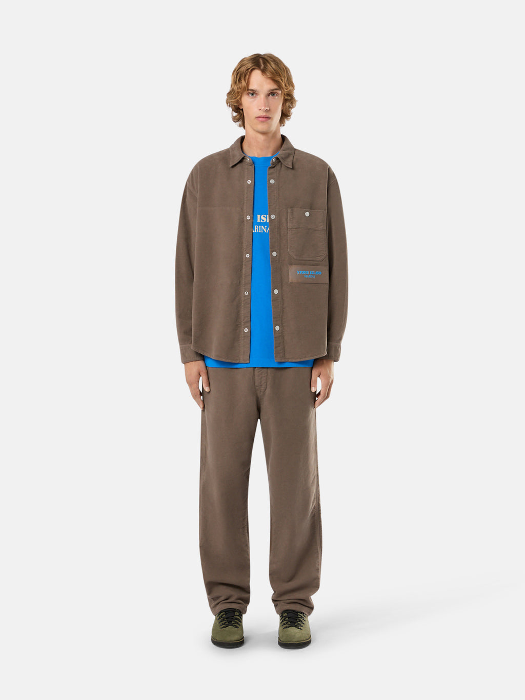 319X6 COTTON MOLESKIN_STONE ISLAND MARINA