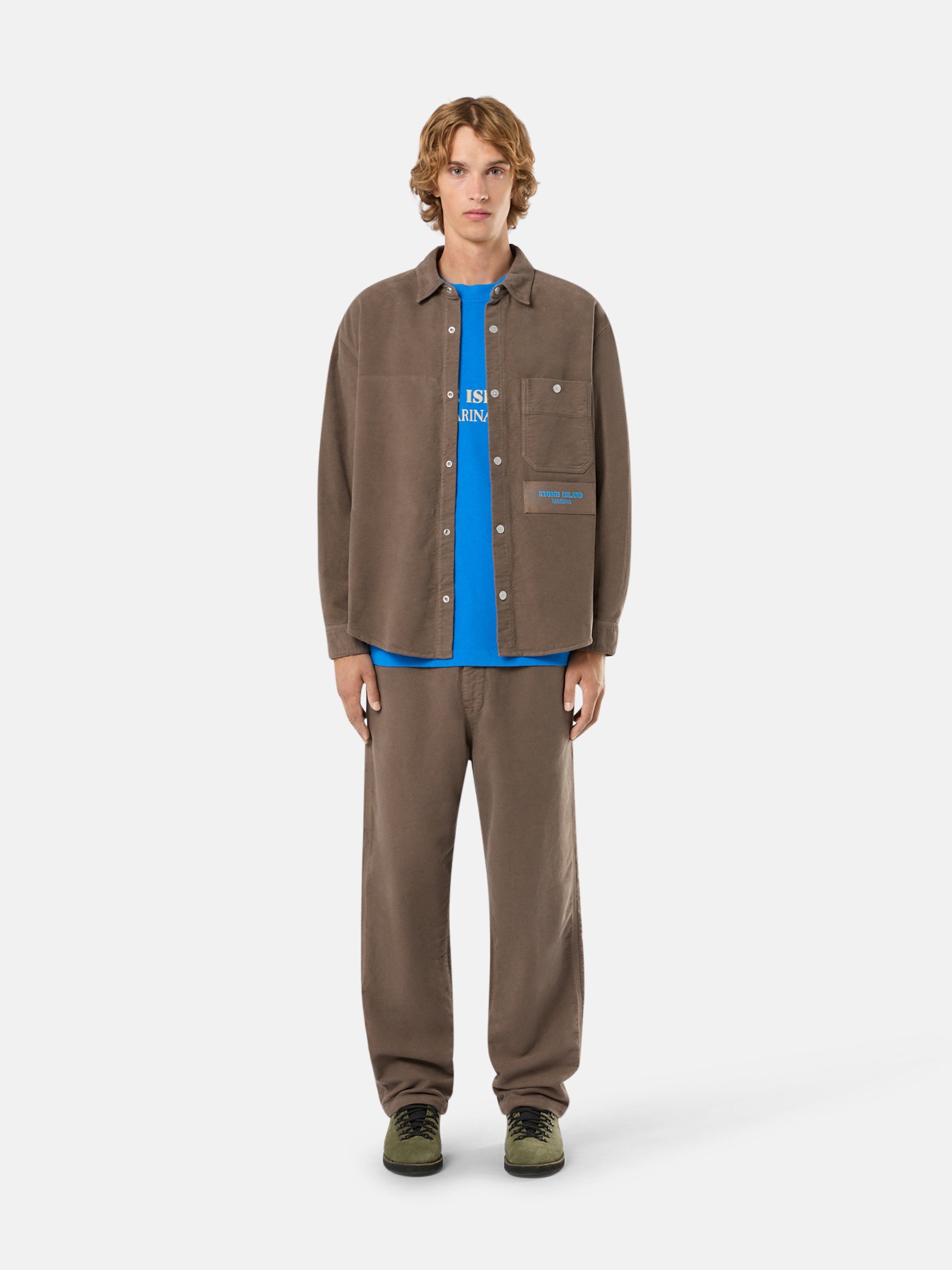 319X6 COTTON MOLESKIN_STONE ISLAND MARINA