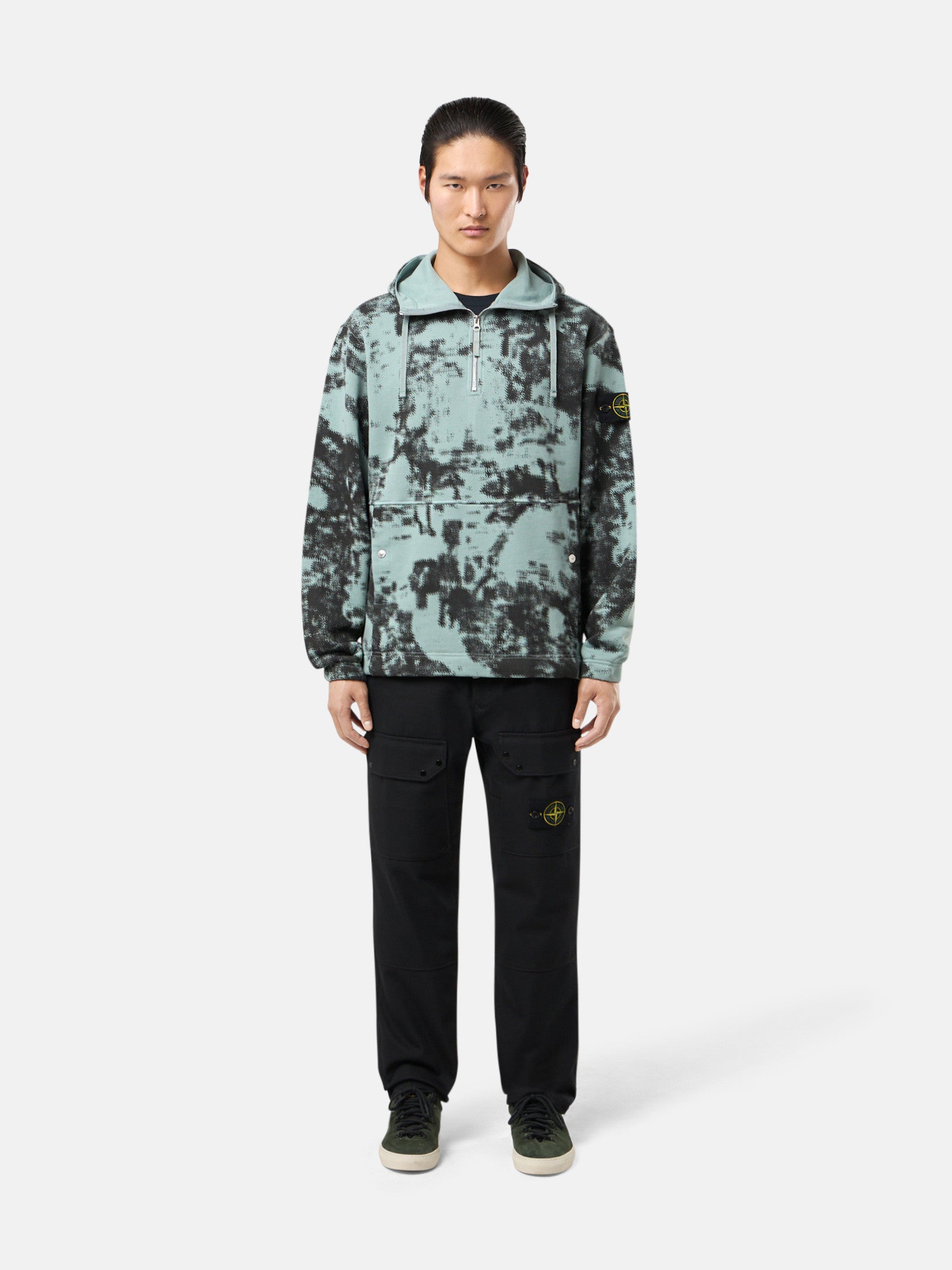 659E3 CAMOUFLAGE ORGANIC COTTON DIAGONAL FLEECE