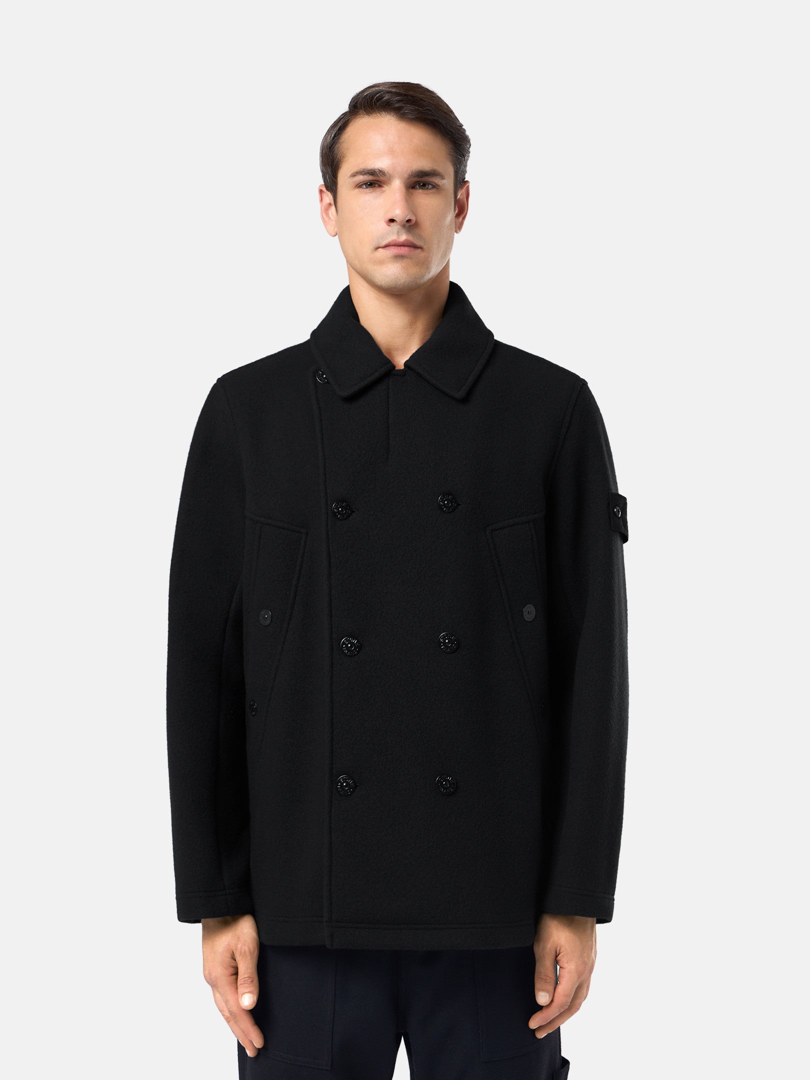 441F5 HEAVY MELTON_STONE ISLAND GHOST