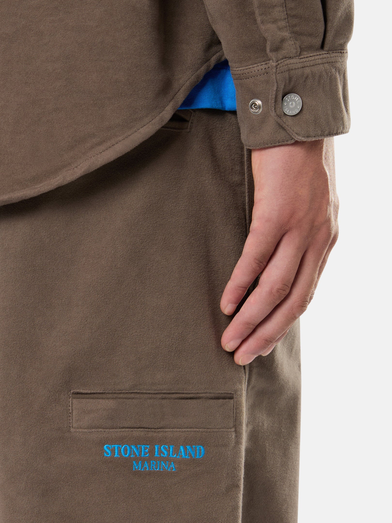 319X6 COTTON MOLESKIN_STONE ISLAND MARINA