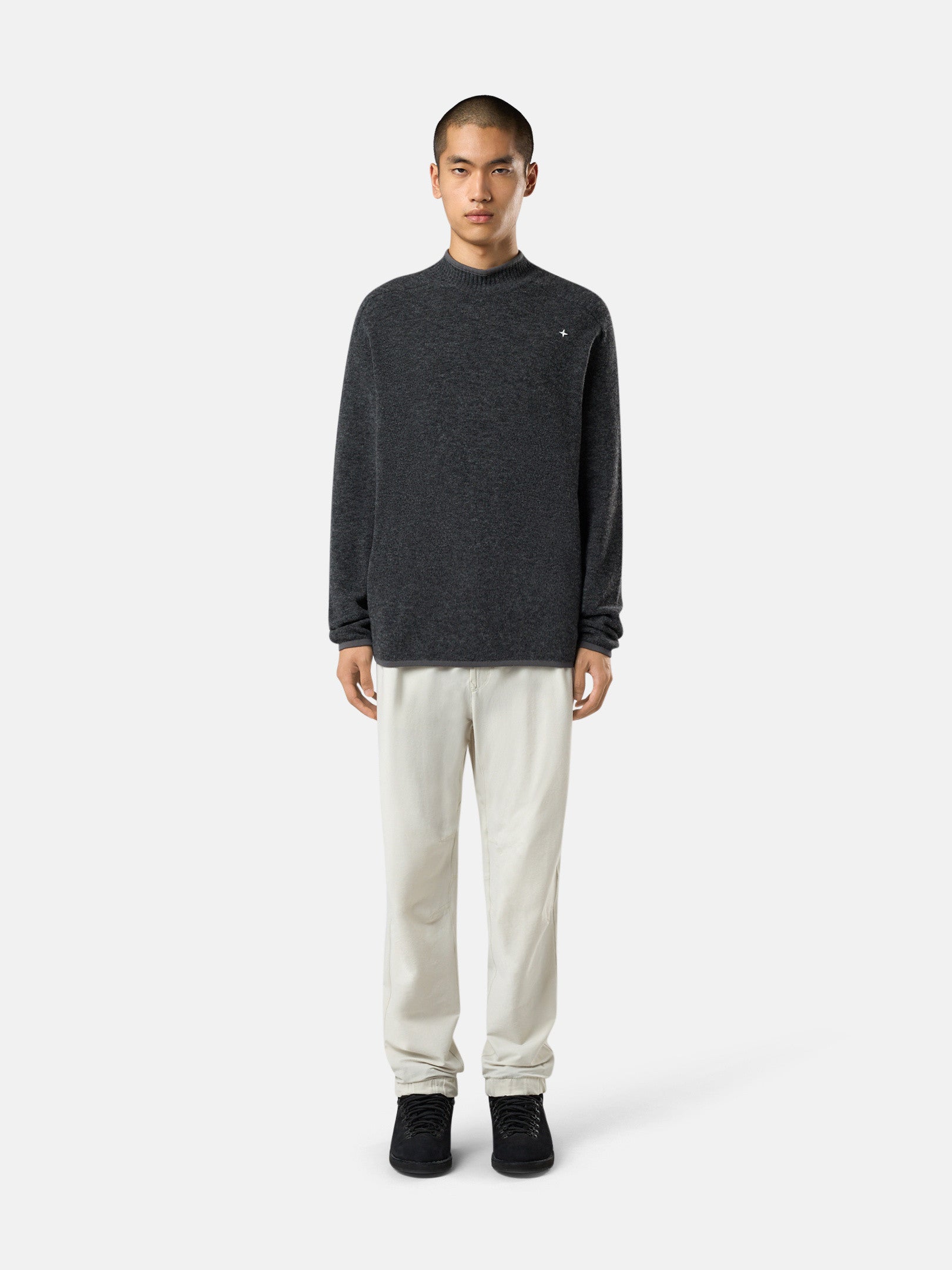 570GA GAUZED EFFECT WOOL BLEND_STONE ISLAND STELLINA